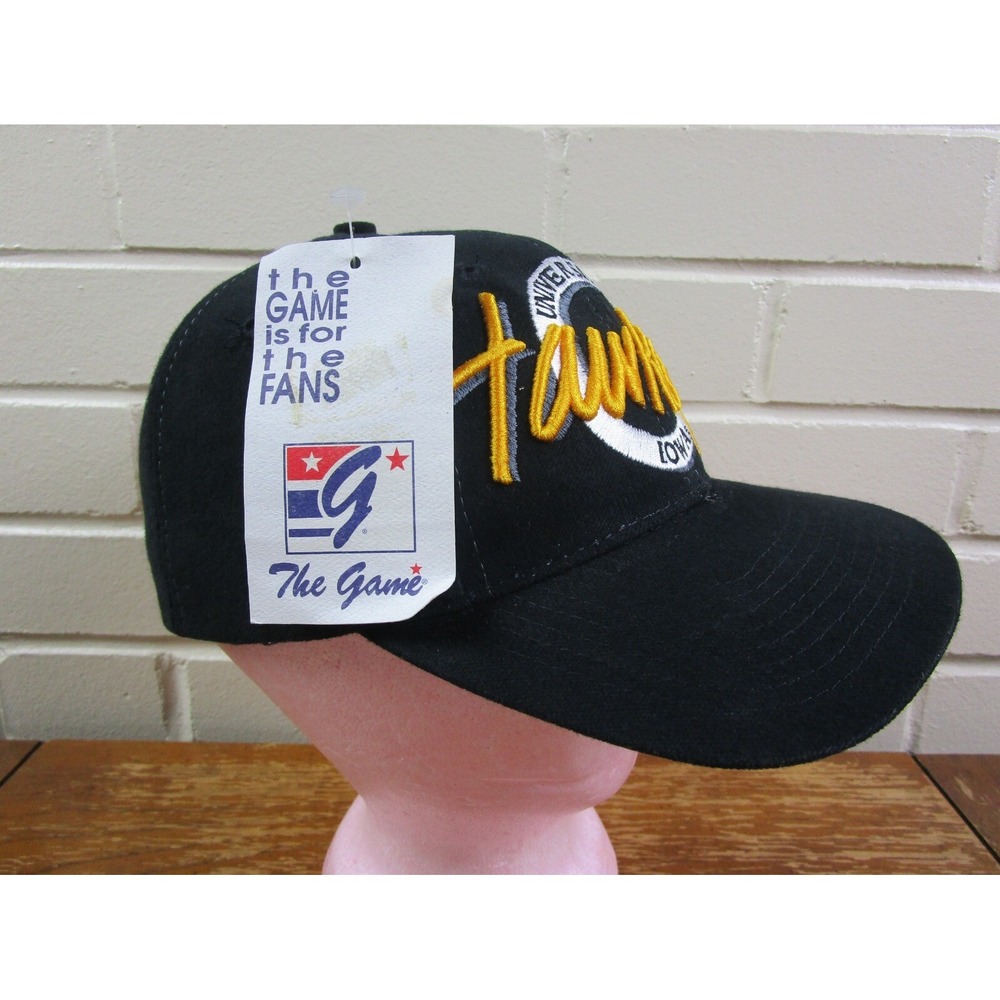 NWT - Iowa Hawkeyes University Vintage Snapback Hat Circle Script NCAA The Game - Picture 3 of 10